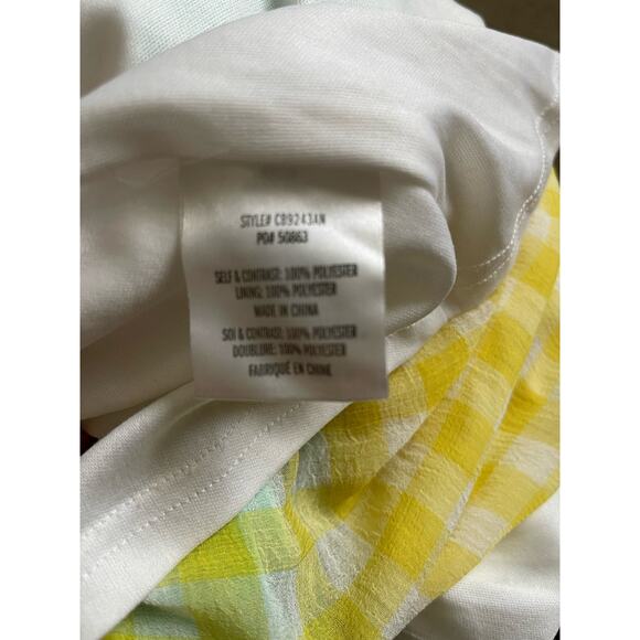 Eva Franco Lynsey Gingham Maxi Skirt Yellow Motif Size XS - Picture 12 of 12